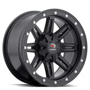 Vision Wheel ATV – 550 FIVE FIFTY – Black – 12″x8″ – All weather Wheels – 550-128545MB4